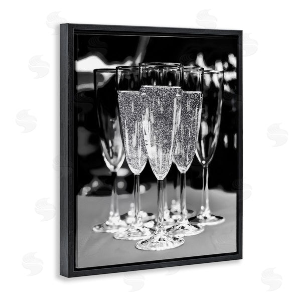 Stupell Industries Stupell Studio | Glam Champagne Flutes Wall Art
