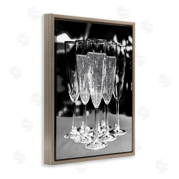 Stupell Industries Stupell Studio | Glam Champagne Flutes Wall Art