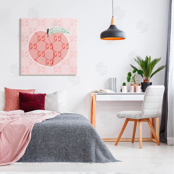 Stupell Industries Stupell Studio | Glam Patterned Peach Wall Art