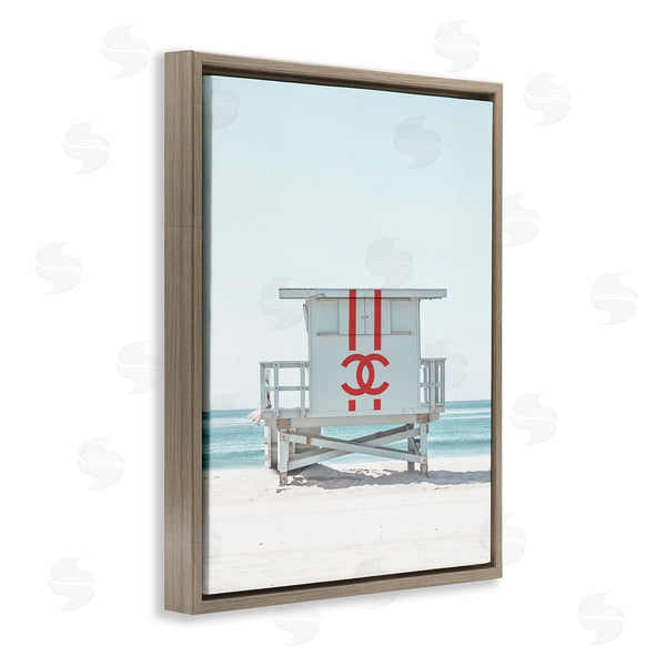 Stupell Industries Stupell Studio | Glam Summer Beach Hut Wall Art