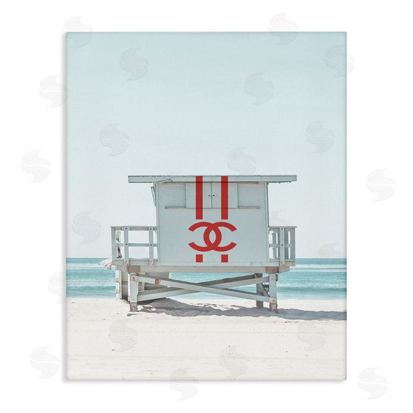 stupell industries Stupell Studio | Glam Summer Beach Hut Wall Art