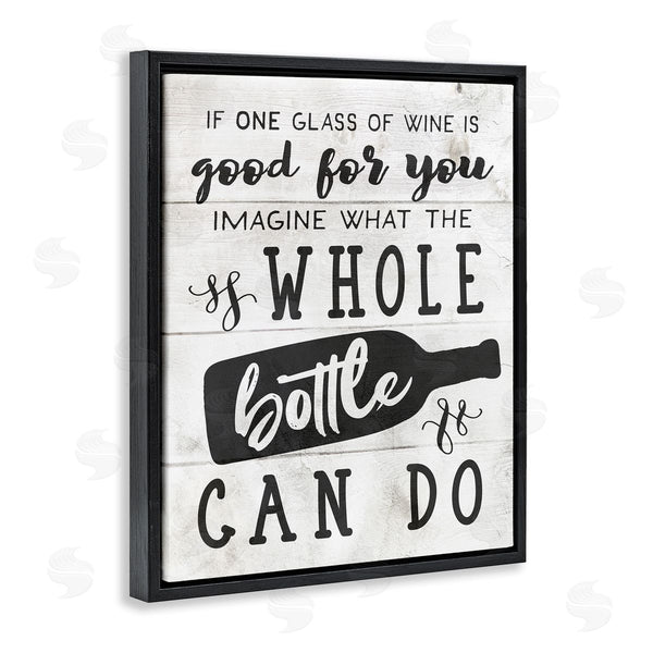 Stupell Industries Stupell Studio | Glass Or Bottle Of Wine Funny