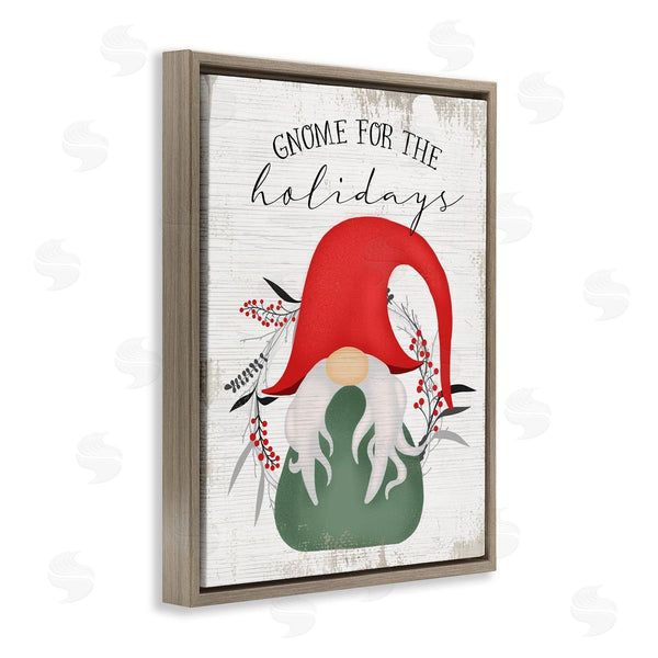 Stupell Industries Stupell Studio | Gnome For The Holidays Pun Wall Art
