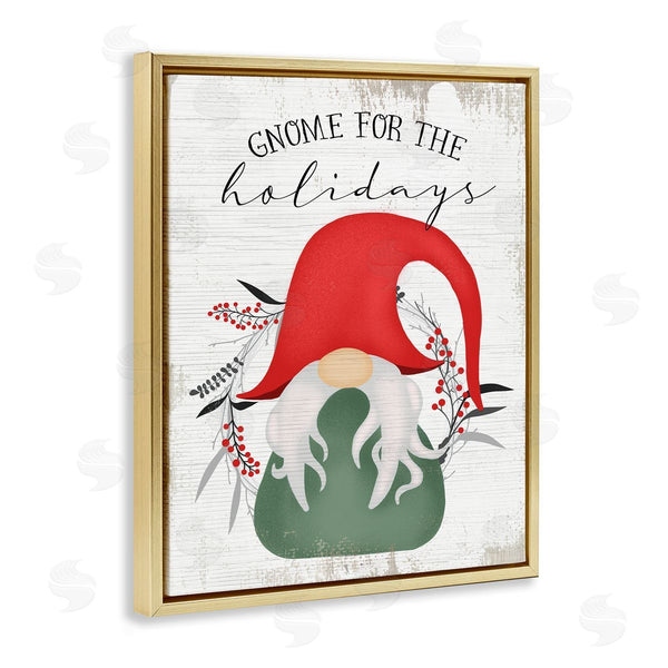 Stupell Industries Stupell Studio | Gnome For The Holidays Pun Wall Art