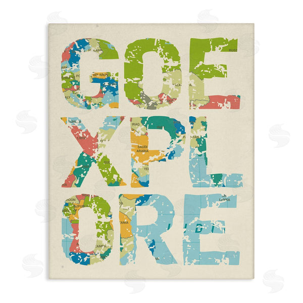 stupell industries Stupell Studio | Go Explore Map Typography