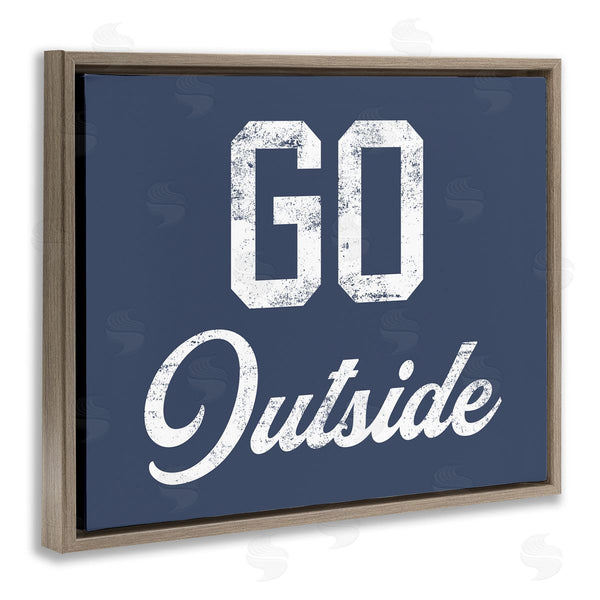 Stupell Industries Stupell Studio | Go Outside Kids Vintage Text Phrase Design Wall Art