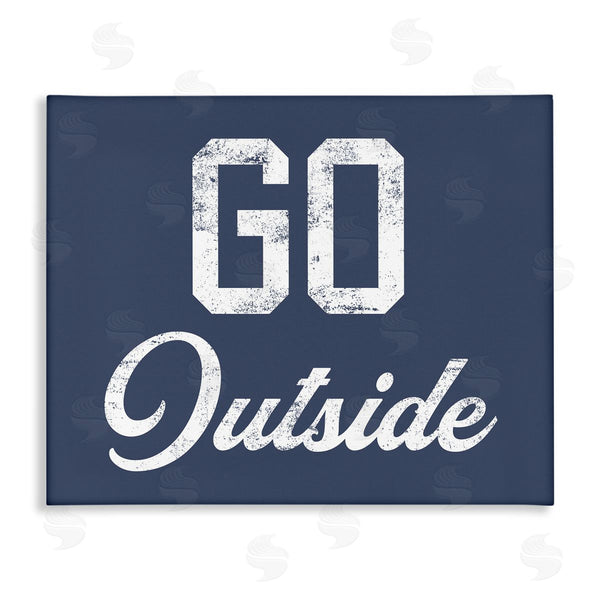 stupell industries Stupell Studio | Go Outside Kids Vintage Text Phrase Design Wall Art