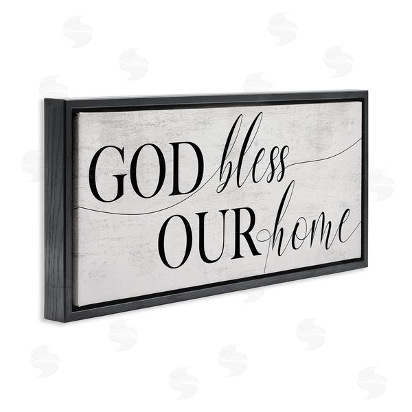 Stupell Industries Stupell Studio | God Bless Our Home Phrase Wall Art