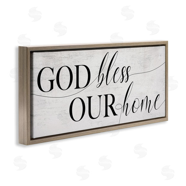 Stupell Industries Stupell Studio | God Bless Our Home Phrase Wall Art