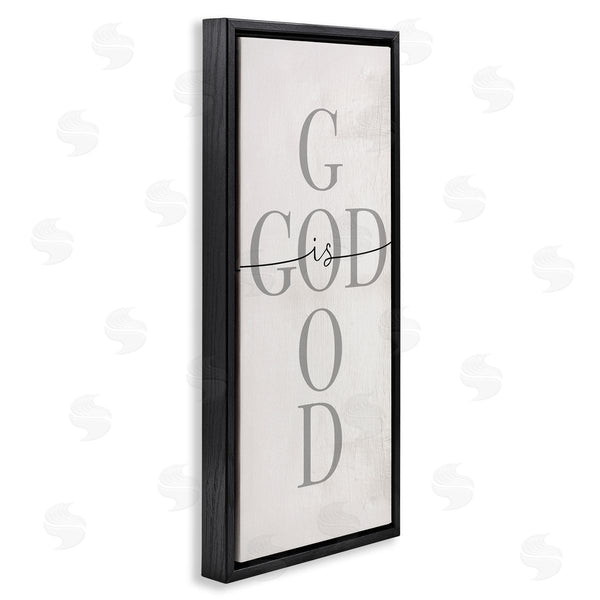 Stupell Industries Stupell Studio | God Is Good Phrase Faith Based Cross Typography