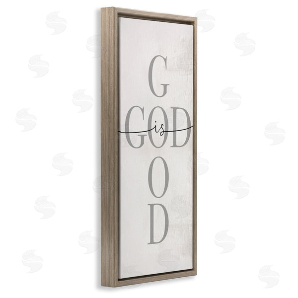 Stupell Industries Stupell Studio | God Is Good Phrase Faith Based Cross Typography