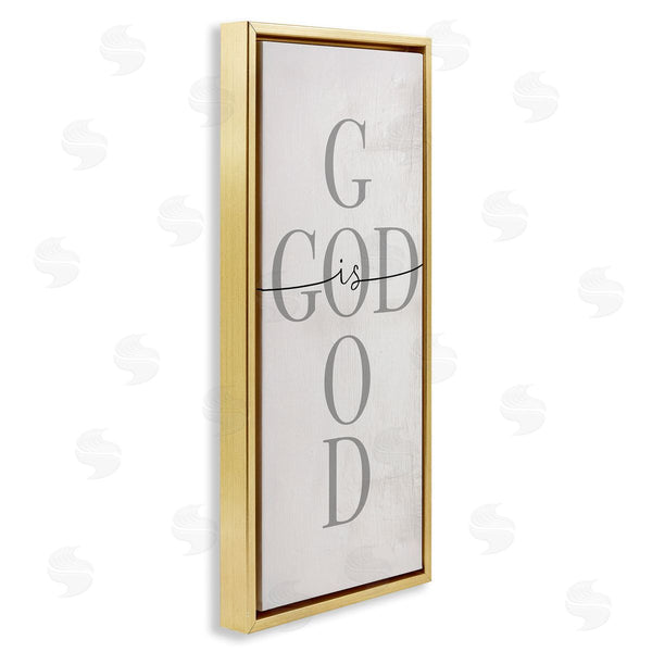 Stupell Industries Stupell Studio | God Is Good Phrase Faith Based Cross Typography