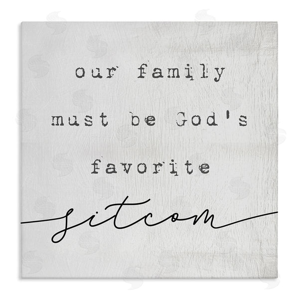 stupell industries Stupell Studio | God's Favorite Sitcom Phrase Family Motivational Humor Wall Art