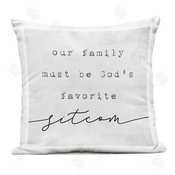 Stupell Industries Stupell Studio | God's Favorite Sitcom Printed Throw Pillow