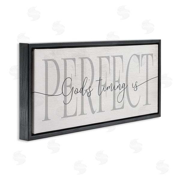 Stupell Industries Stupell Studio | God's Timing Is Perfect Phrase Wall Art