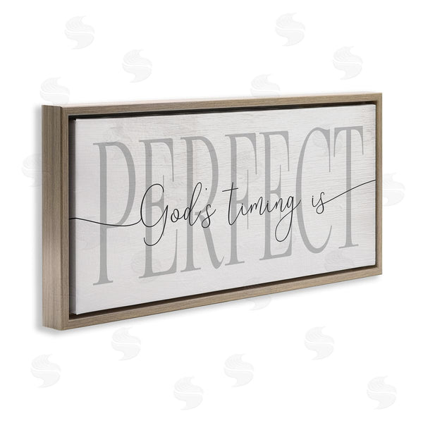 Stupell Industries Stupell Studio | God's Timing Is Perfect Phrase Wall Art