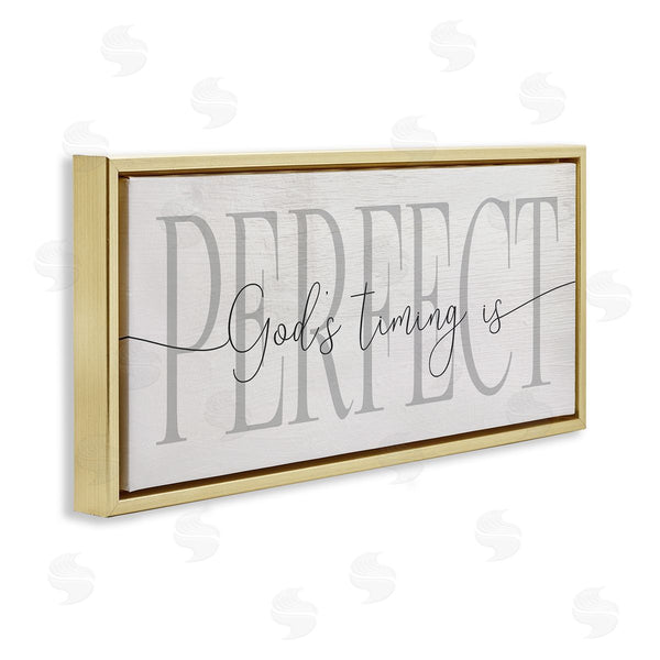 Stupell Industries Stupell Studio | God's Timing Is Perfect Phrase Wall Art