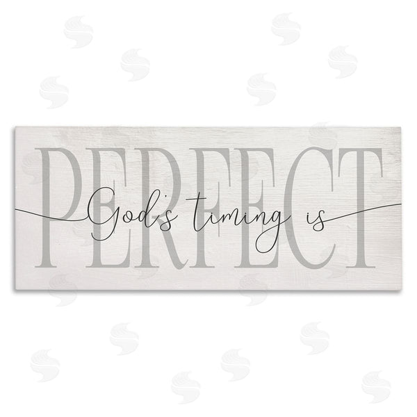 stupell industries Stupell Studio | God's Timing is Perfect Phrase Wall Art