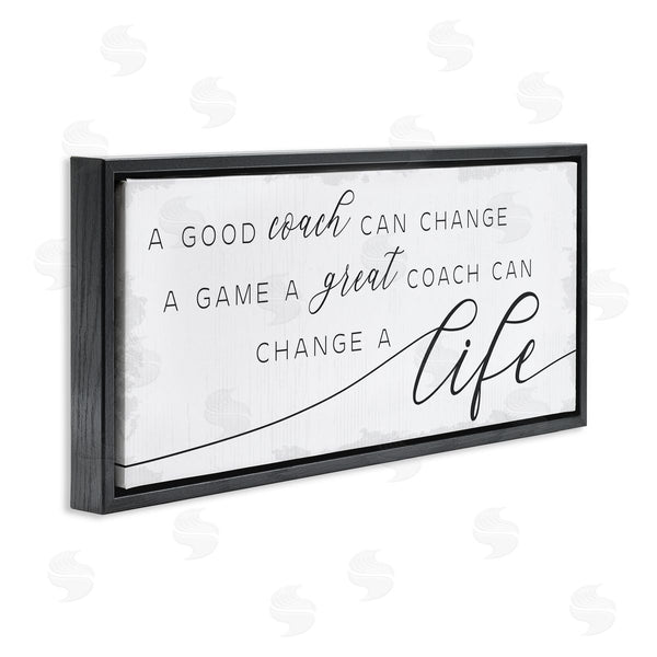 Stupell Industries Stupell Studio | Good Coach Or Great Coach Phrase Sports Member Appreciation