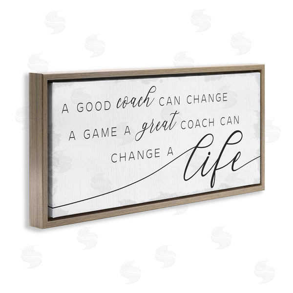 Stupell Industries Stupell Studio | Good Coach Or Great Coach Phrase Sports Member Appreciation