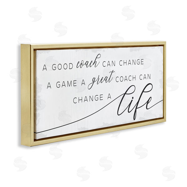 Stupell Industries Stupell Studio | Good Coach Or Great Coach Phrase Sports Member Appreciation