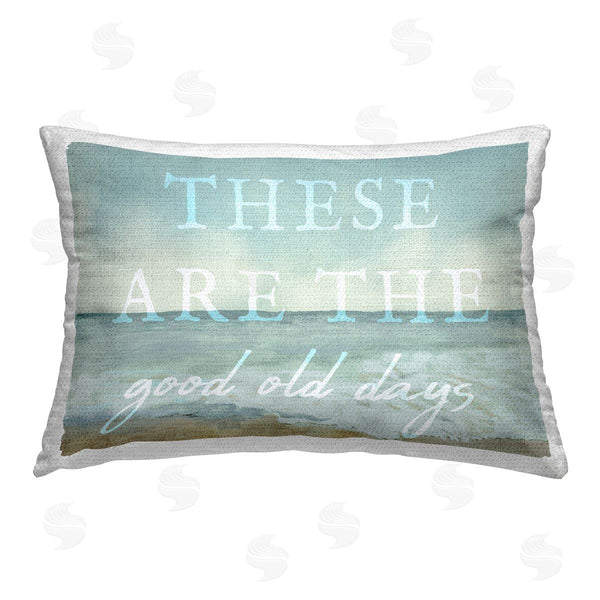 Stupell Industries Stupell Studio | Good Old Days Beach Printed Throw Pillow