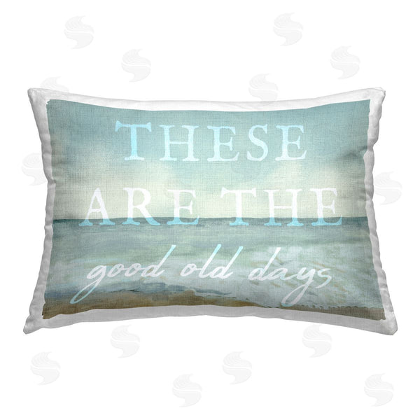 stupell industries Stupell Studio | Good Old Days Beach Printed Throw Pillow