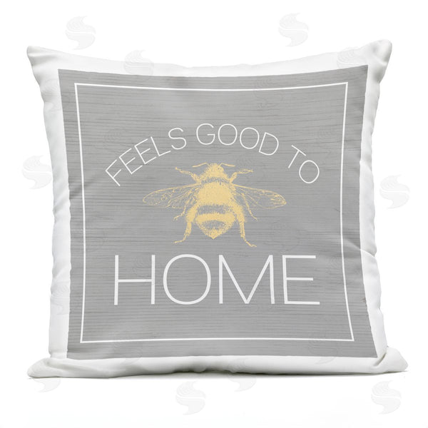 Stupell Industries Stupell Studio | Good To Bee Rustic Insect Bumble Phrase Printed Throw Pillow