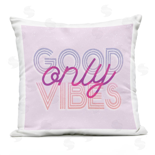 Stupell Industries Stupell Studio | Good Vibes Only Fun Phrase Printed Throw Pillow
