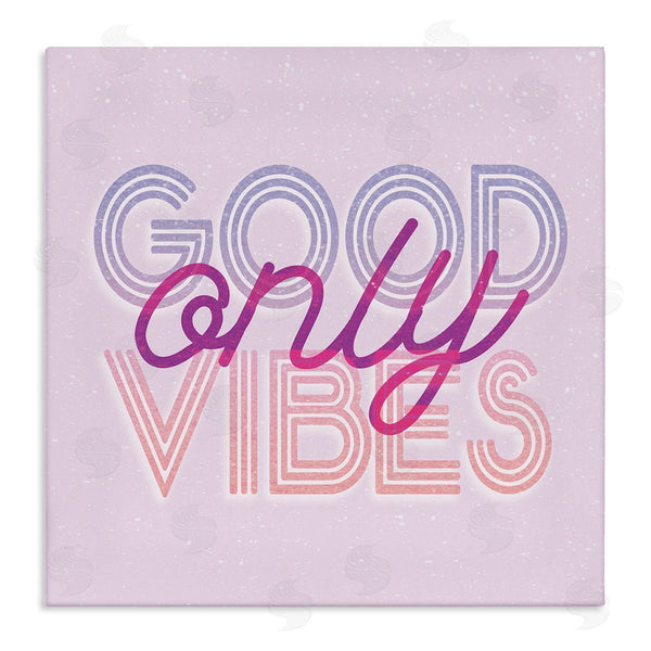 stupell industries Stupell Studio | Good Vibes Only Retro Text Wall Art