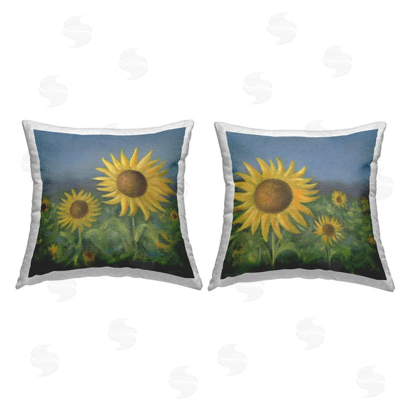 Stupell Industries Stupell Studio | Gorgeous Sunflower Field Printed Throw Pillow Set