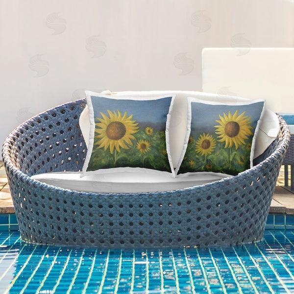 Stupell Industries Stupell Studio | Gorgeous Sunflower Field Printed Throw Pillow Set