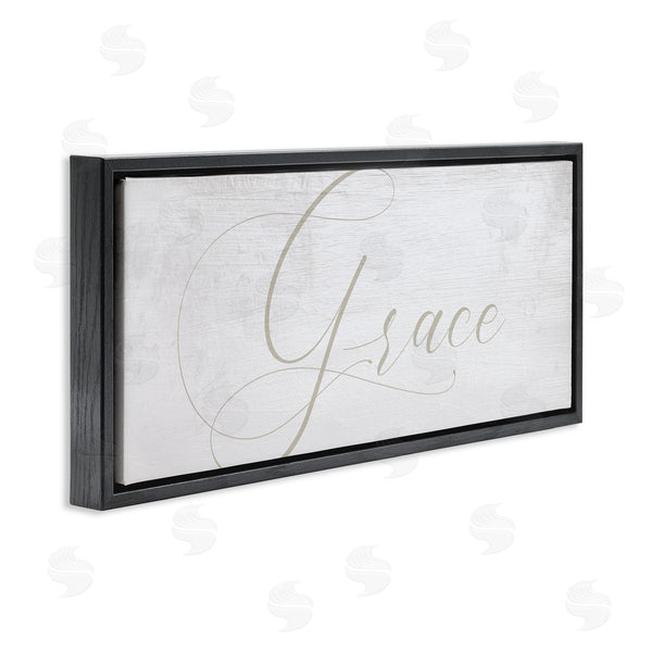 Stupell Industries Stupell Studio | Grace Phrase Elegant Cursive Typography Neutral