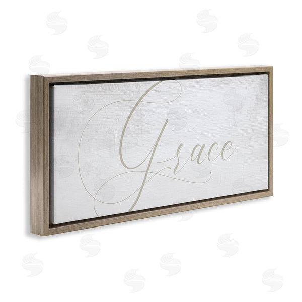 Stupell Industries Stupell Studio | Grace Phrase Elegant Cursive Typography Neutral