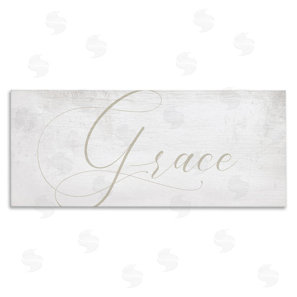 stupell industries Stupell Studio | Grace Phrase Elegant Cursive Typography Neutral