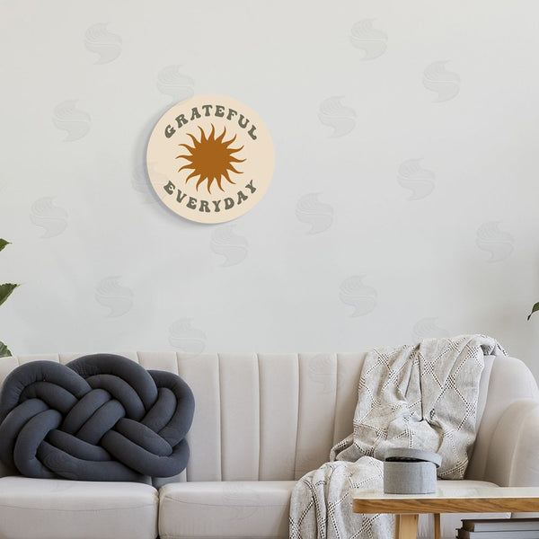 Stupell Industries Stupell Studio | Grateful Everyday Retro Sun Wall Art