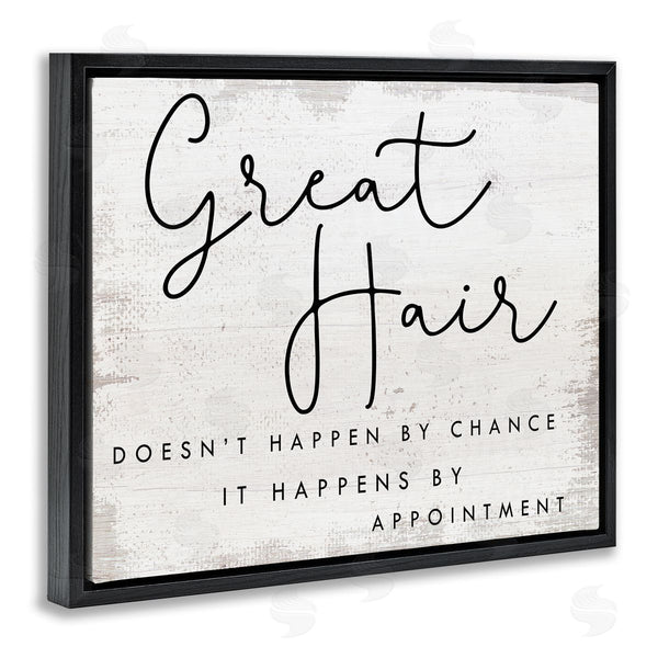 Stupell Industries Stupell Studio | Great Hair By Appointment Sign Distressed Beauty Salon