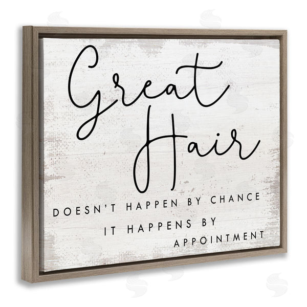 Stupell Industries Stupell Studio | Great Hair By Appointment Sign Distressed Beauty Salon