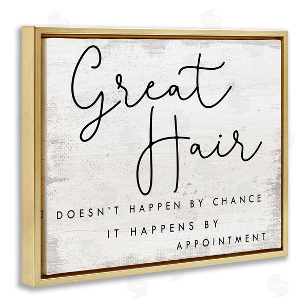 Stupell Industries Stupell Studio | Great Hair By Appointment Sign Distressed Beauty Salon