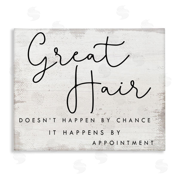 stupell industries Stupell Studio | Great Hair By Appointment Sign Distressed Beauty Salon