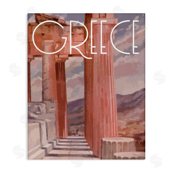 stupell industries Stupell Studio | Greece City Landmarks Wall Art