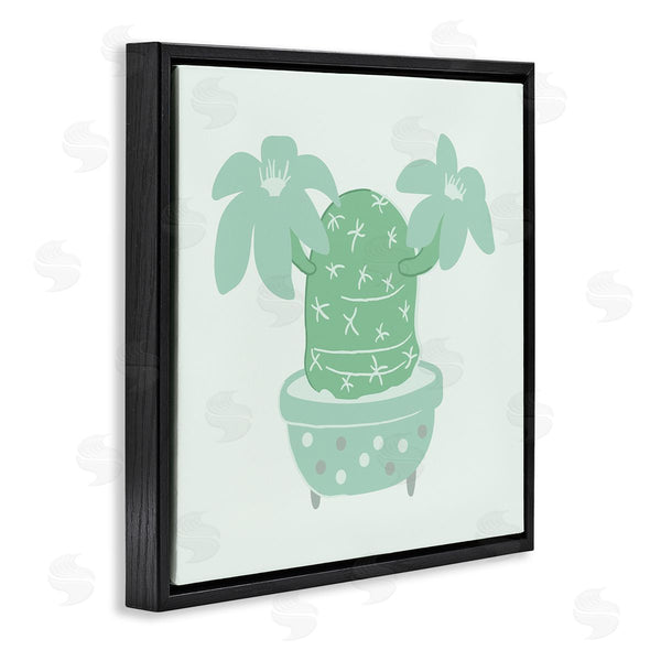 Stupell Industries Stupell Studio | Green Cactus Flower Blooming Plant Wall Art