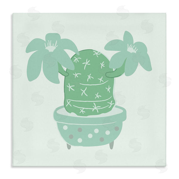 stupell industries Stupell Studio | Green Cactus Flower Blooming Plant Wall Art