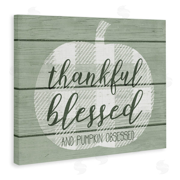 Stupell Industries Stupell Studio | Green Thankful Blessed Pumpkin Harvest
