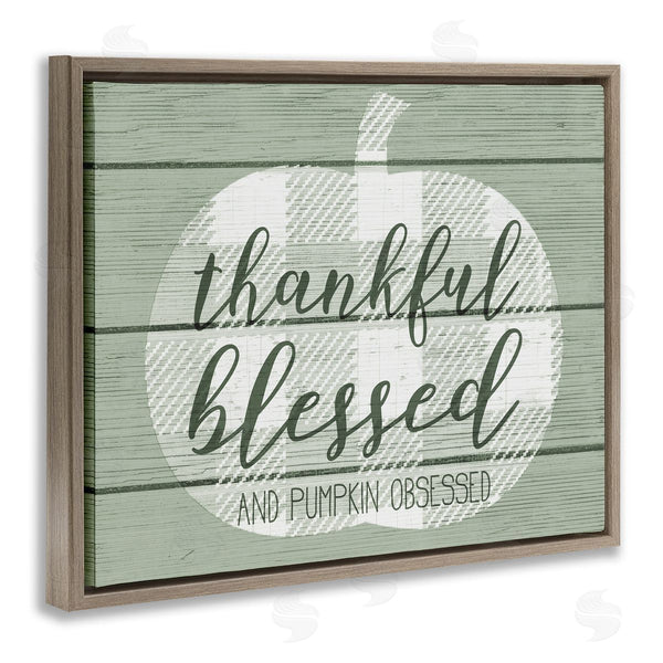 Stupell Industries Stupell Studio | Green Thankful Blessed Pumpkin Harvest