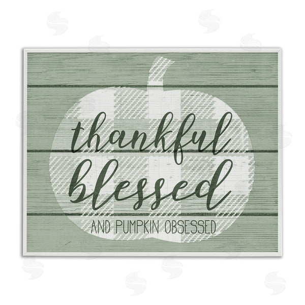 stupell industries Stupell Studio | Green Thankful Blessed Pumpkin Harvest