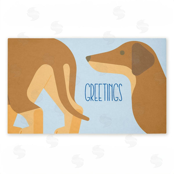 stupell industries Stupell Studio | Greetings Funny Dog Entry Non-Woven Door Mat