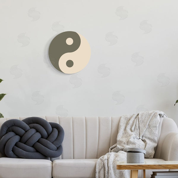 Stupell Industries Stupell Studio | Grey Yin Yang Symbol Wall Art
