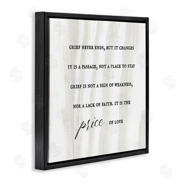 Stupell Industries Stupell Studio | Grief Is Love Inspirational Sorrowing Lamentation Phrase Wall Art