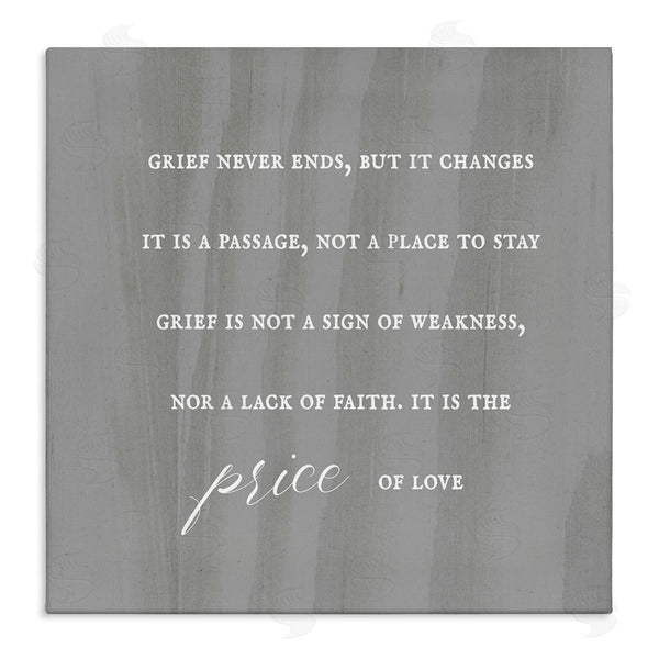 stupell industries Stupell Studio | Grief Is Strength Mourning Phrase Grey Patterned Background Wall Art